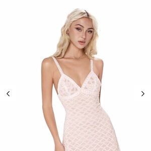 Cosette di Ames Lace Slip Dress in Soft Pink